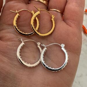 Two pairs of 18K Gold Plated Earrings